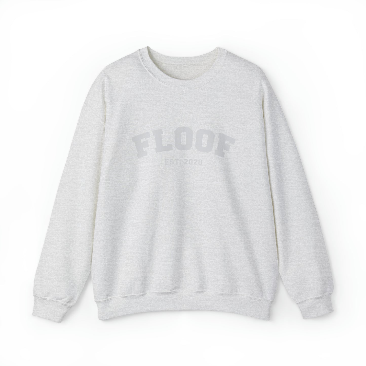 FLOOF Varsity Crewneck Sweatshirt in Heather Grey