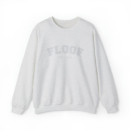 FLOOF Varsity Crewneck Sweatshirt in Heather Grey