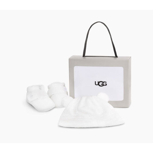 UGG Infants' Bixbee And Beanie in Blanc De Blanc