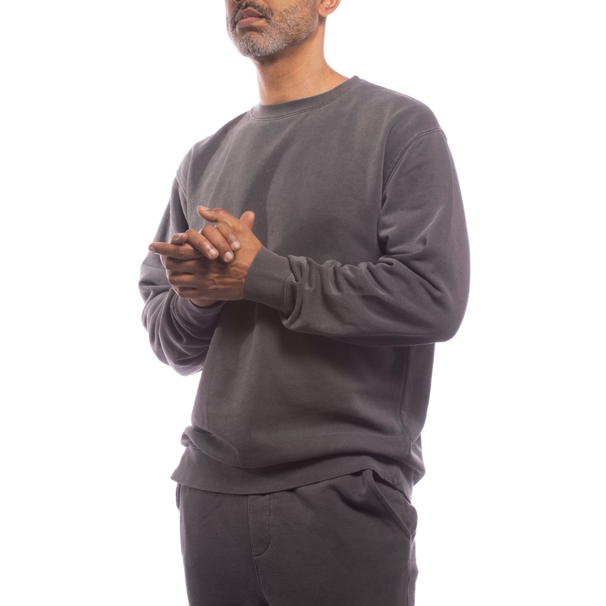 Made for The People Upcycled Crewneck Sweatshirt in Black Women's Sweaters Made For The People