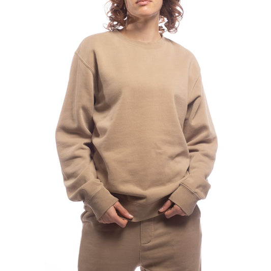 Made for The People Upcycled Crewneck Sweatshirt in Sand Women's Sweaters Made For The People X-Large