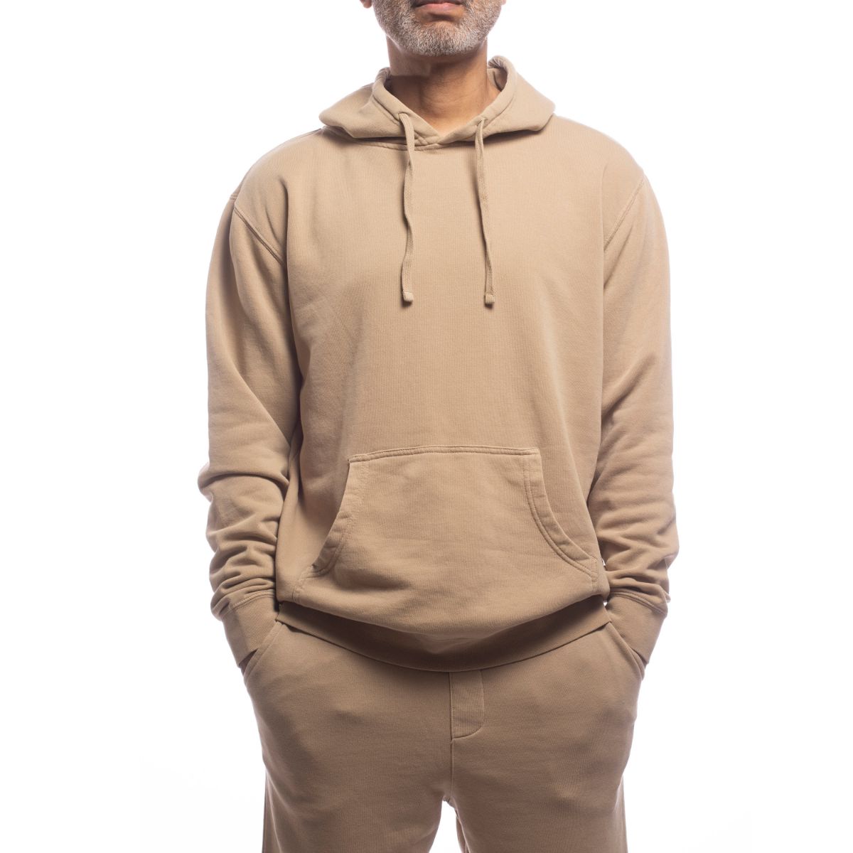 Made For the People Relaxed Upcycled Hoodie in Sand Women's Sweaters Made For The People