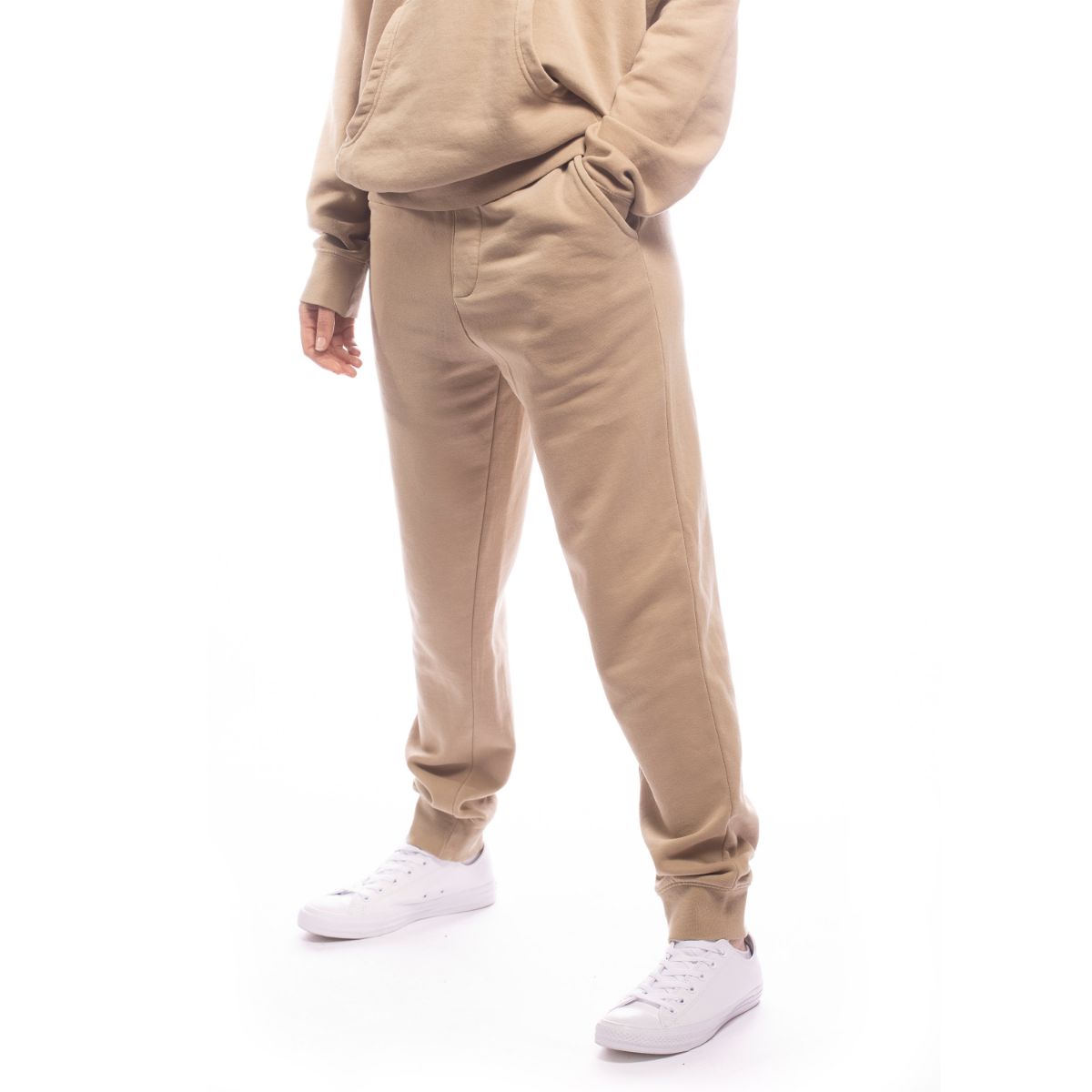 Made For The People Relaxed Upcycled Joggers in Sand Pants Made For The People