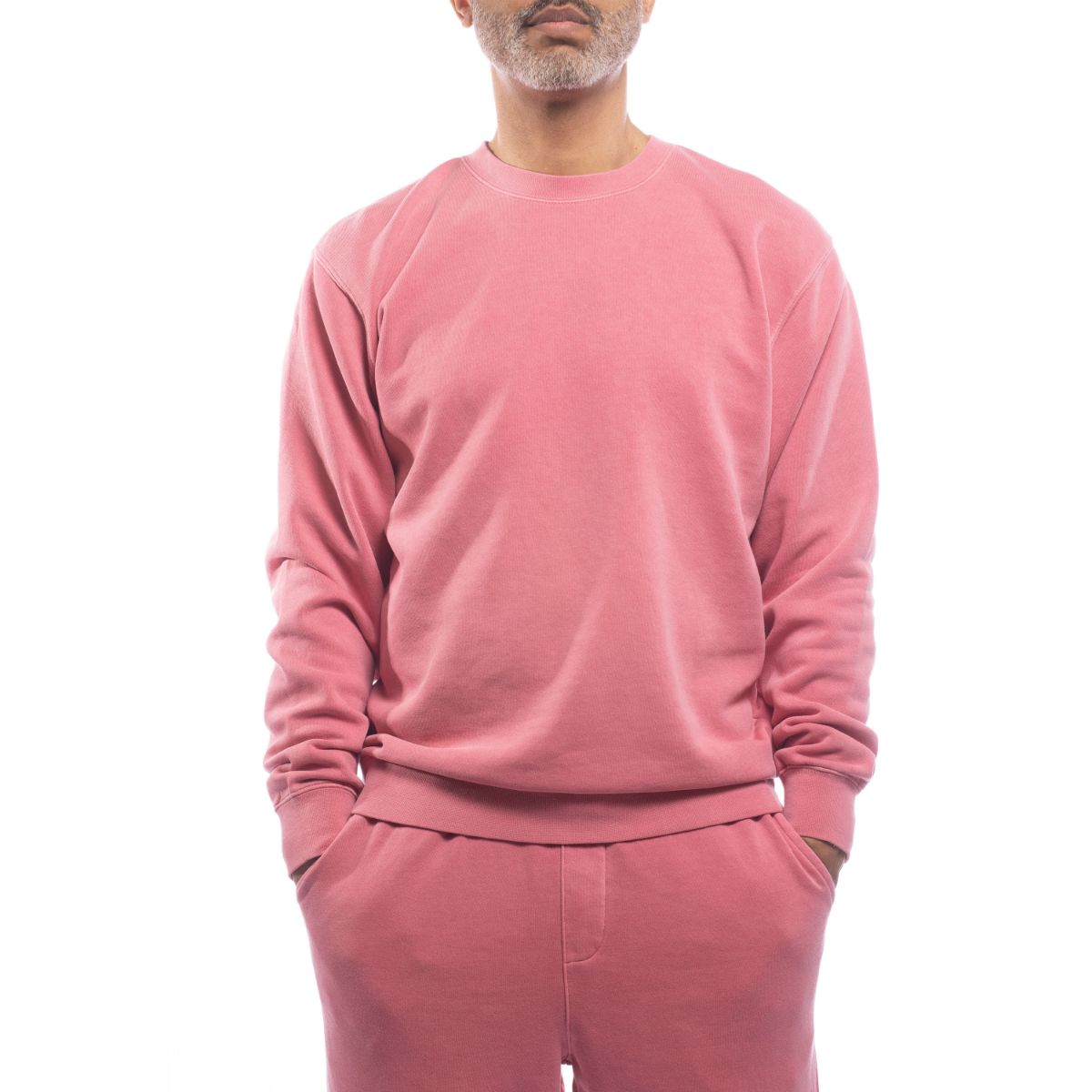 Made for The People Upcycled Crewneck Sweatshirt in Pink Women's Sweaters Made For The People