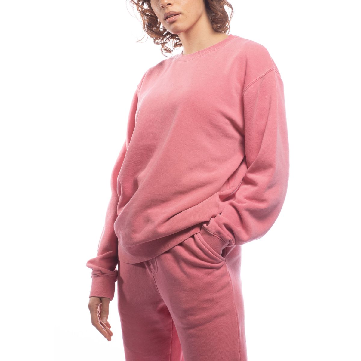 Made for The People Upcycled Crewneck Sweatshirt in Pink Women's Sweaters Made For The People