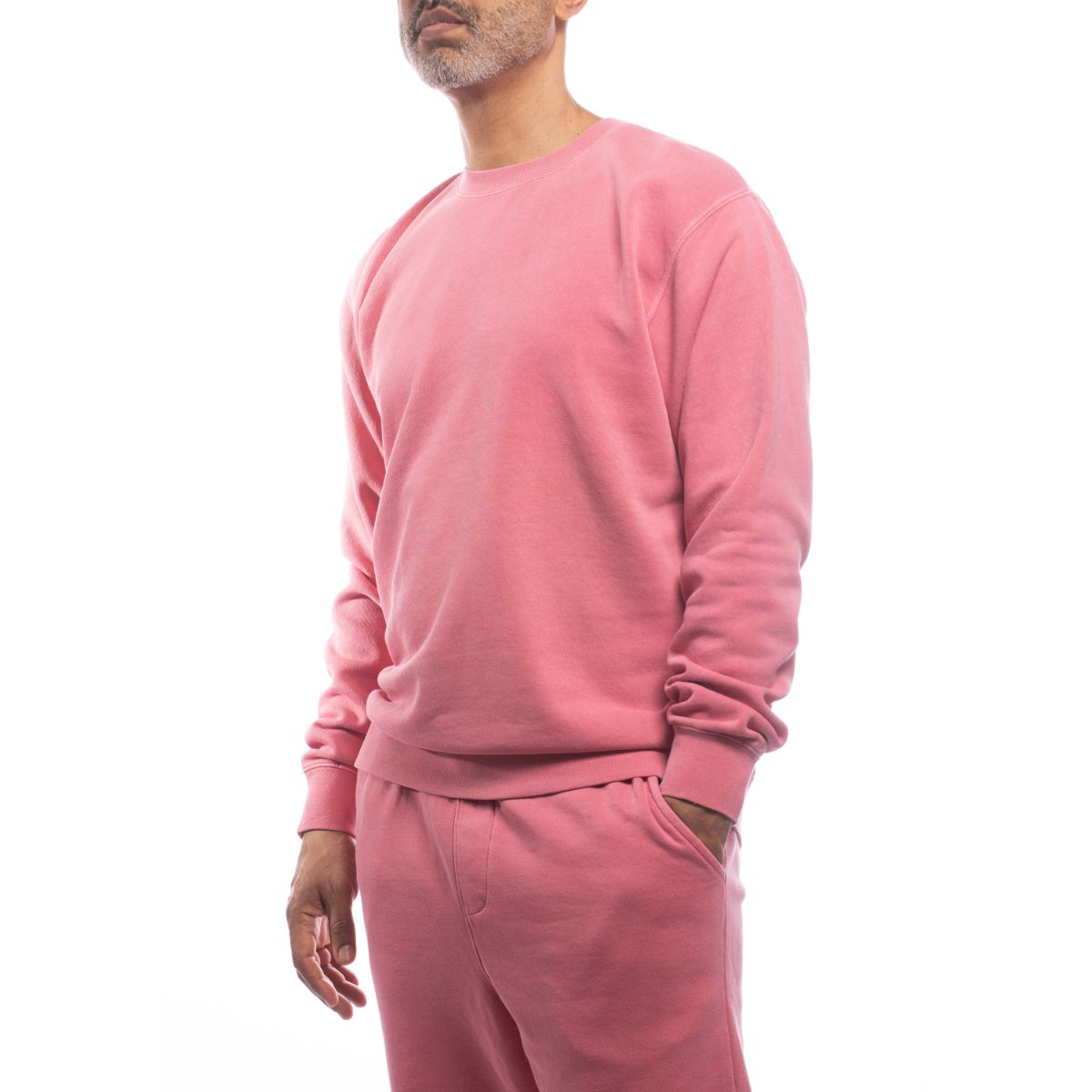 Made for The People Upcycled Crewneck Sweatshirt in Pink Women's Sweaters Made For The People