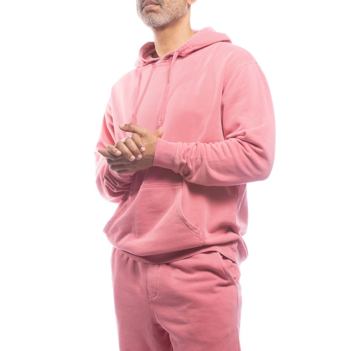 Made For the People Relaxed Upcycled Hoodie in Pink Women's Sweaters Made For The People