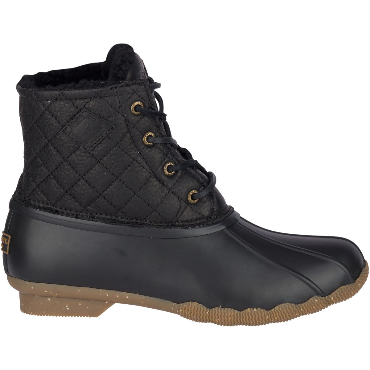 Sperry Women's Saltwater Winter Lux in Black Quilt