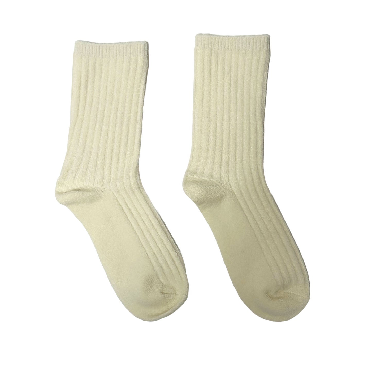 FLOOF Women's Wool Blend Socks in Cream