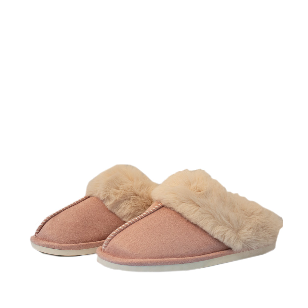 FLOOF Women's Warm Plush Furry Slippers in Pink