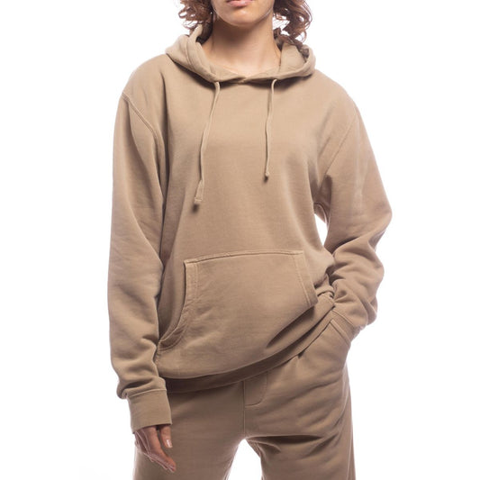 Made For the People Relaxed Upcycled Hoodie in Sand Women's Sweaters Made For The People X-Large 