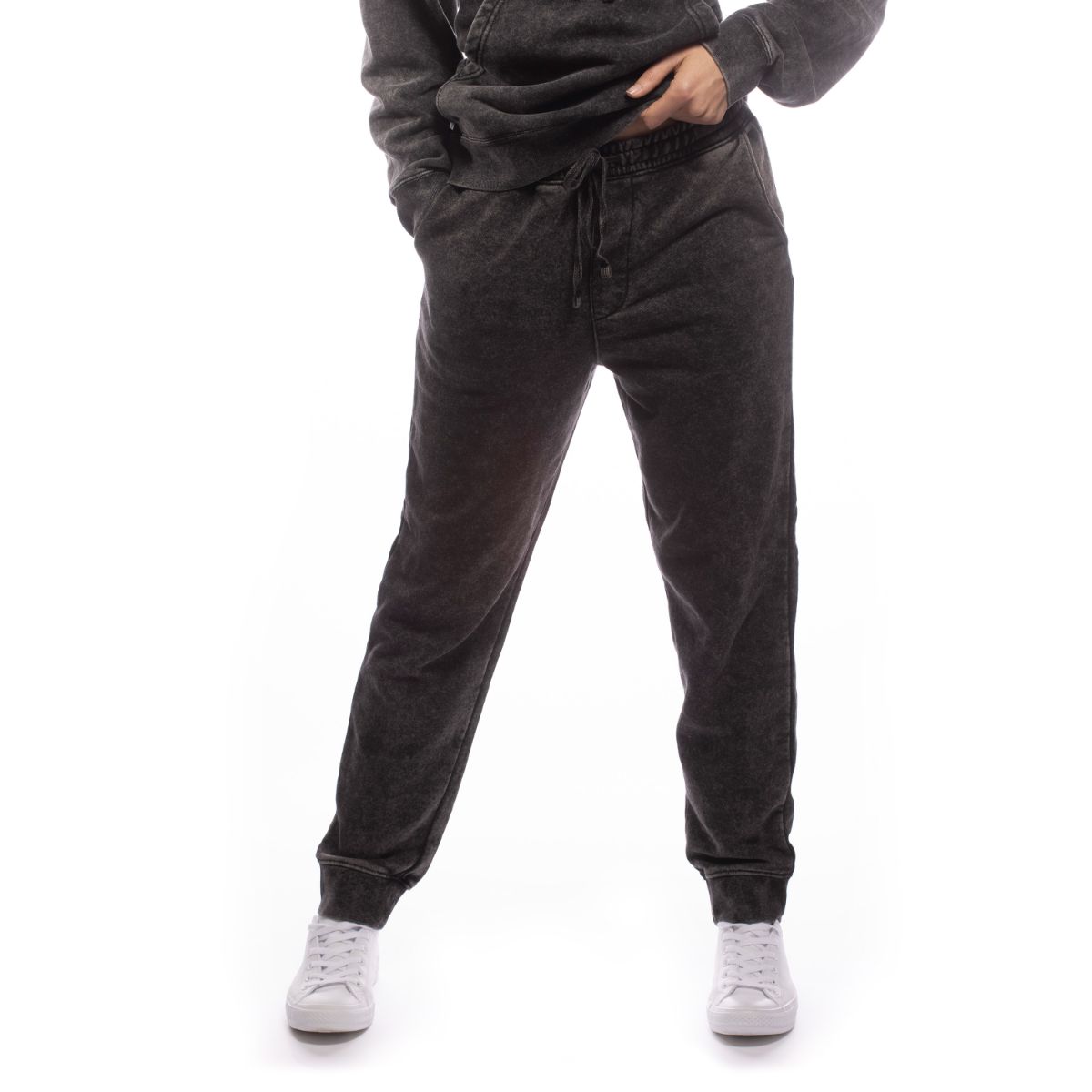 Made For The People Relaxed Upcycled Joggers in Mineral Black Pants Made For The People X-Large 
