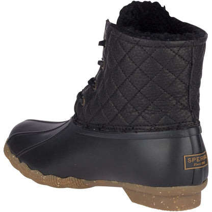 Sperry Women's Saltwater Winter Lux in Black Quilt